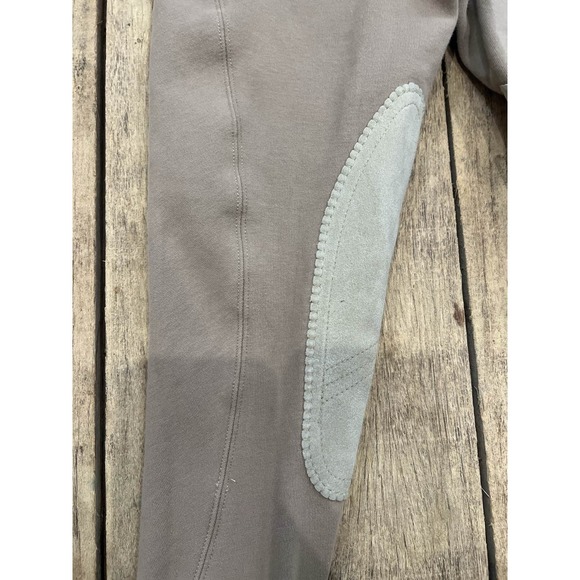 Tan Riding Breeches Horse Knee Patch Pants Kids Size 10 - Picture 3 of 6